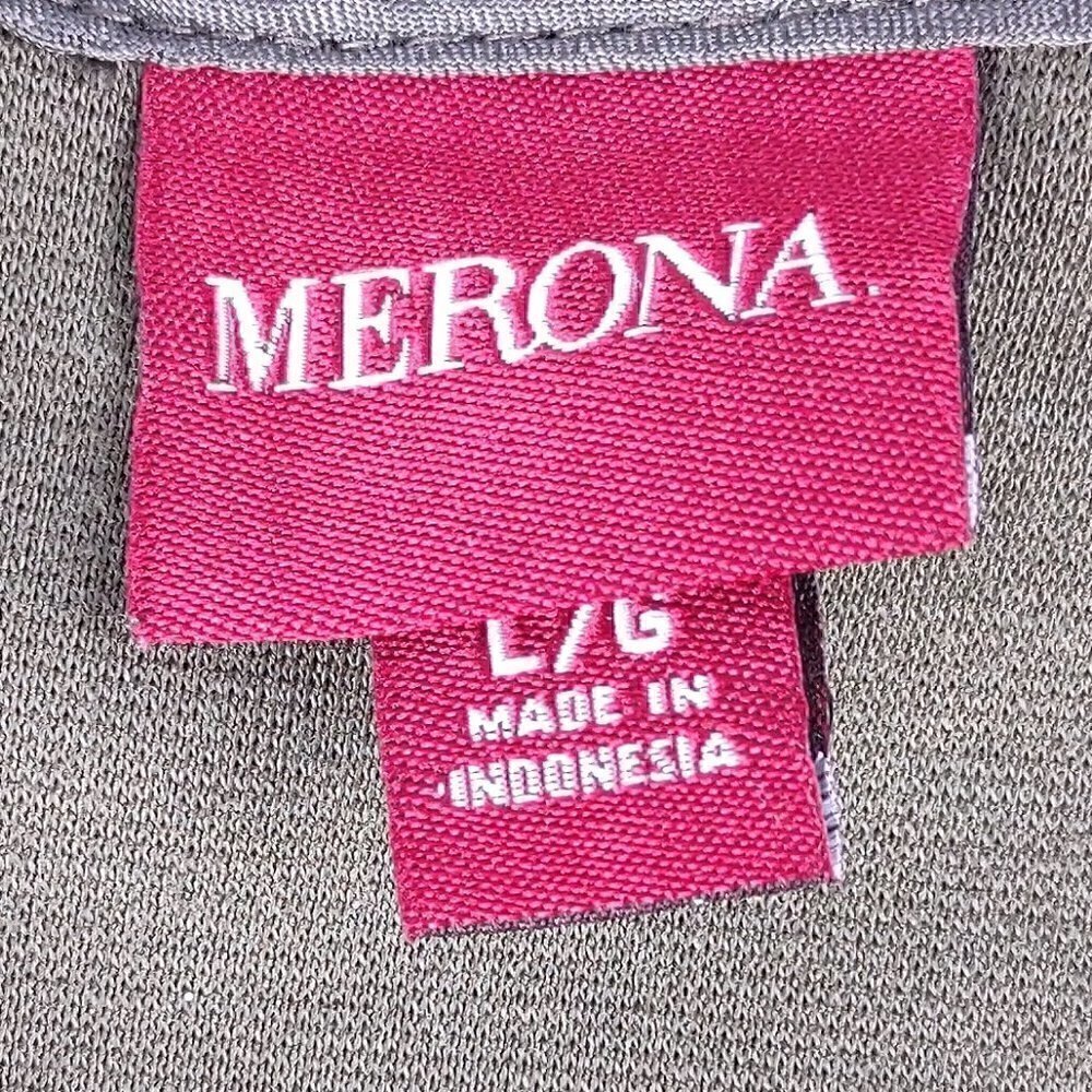 Merona Women's Olive Green Sleeveless, Zipper in Back Dress Size Large - Picture 9 of 11
